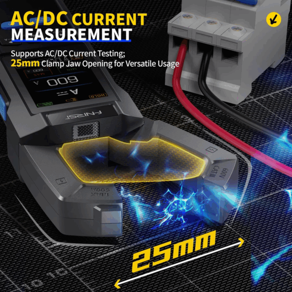 FNIRSI® DMC-100 DC AC Current Voltage Clamp Meter Digital Multimeter ดิจิตอล แคลมป์มิเตอร์ - Image 8