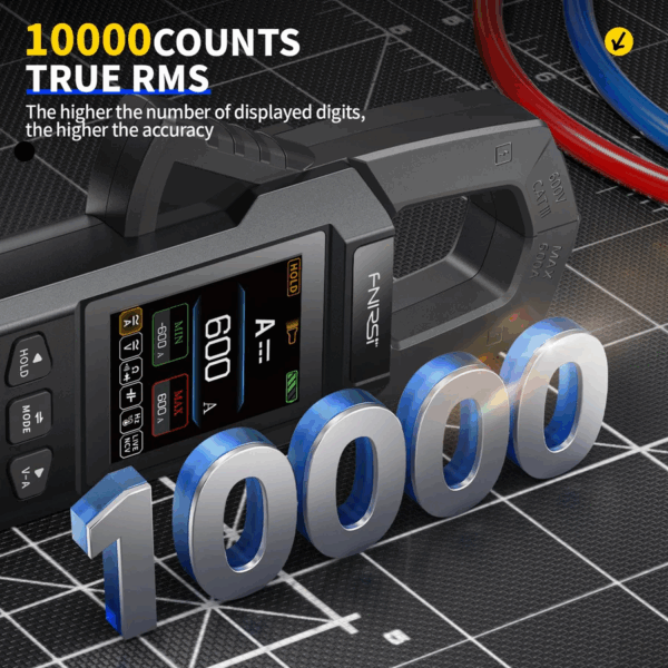 FNIRSI® DMC-100 DC AC Current Voltage Clamp Meter Digital Multimeter ดิจิตอล แคลมป์มิเตอร์ - Image 6